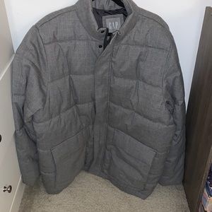 GAP plaid puffer jacket